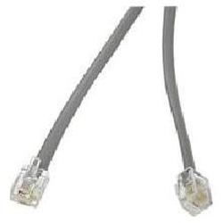 CABLES TO GO Cables To Go RJ-12 Modular Cable - 1 x RJ-12 Phone - 1 x RJ-12 Phone - 50ft - Silver
