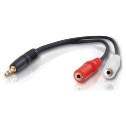 CABLES TO GO Cables To Go Value Series Audio Y-Cable - 1 x Mini-phone Stereo - 2 x Mini-phone Stereo - Black