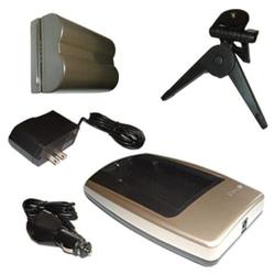 HQRP Canon {COMBO} BP-511 Compatible Li-Ion Battery + Charger Set- desktop AND vehicle/car charge+ Tripod