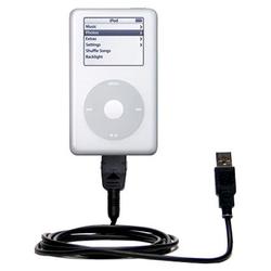 Gomadic Classic Straight USB Cable for the Apple iPod Photo (40GB) with Power Hot Sync and Charge capabiliti