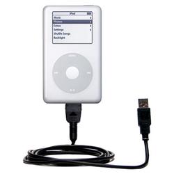 Gomadic Classic Straight USB Cable for the Apple iPod Photo (60GB) with Power Hot Sync and Charge capabiliti