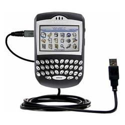 Gomadic Classic Straight USB Cable for the Blackberry 7210 with Power Hot Sync and Charge capabilities - Gom