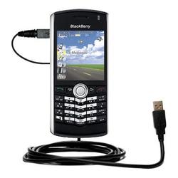 Gomadic Classic Straight USB Cable for the Blackberry 8130 with Power Hot Sync and Charge capabilities - Gom