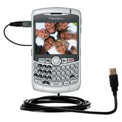 Gomadic Classic Straight USB Cable for the Blackberry 8300 Curve with Power Hot Sync and Charge capabilities