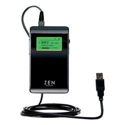 Gomadic Classic Straight USB Cable for the Creative Zen Neeon with Power Hot Sync and Charge capabilities -