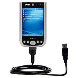 Gomadic Classic Straight USB Cable for the Dell Axim x51 with Power Hot Sync and Charge capabilities - Gomad