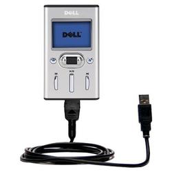 Gomadic Classic Straight USB Cable for the Dell Pocket DJ 30GB with Power Hot Sync and Charge capabilities -