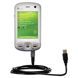 Gomadic Classic Straight USB Cable for the HTC Artemis with Power Hot Sync and Charge capabilities - Gomadic