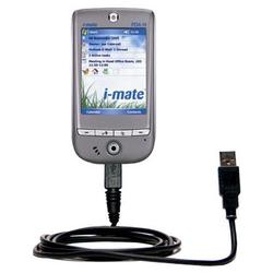 Gomadic Classic Straight USB Cable for the HTC Galaxy with Power Hot Sync and Charge capabilities - Gomadic