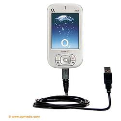 Gomadic Classic Straight USB Cable for the HTC Magician with Power Hot Sync and Charge capabilities - Gomadi