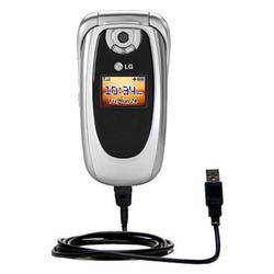 Gomadic Classic Straight USB Cable for the LG 225 with Power Hot Sync and Charge capabilities - Bran