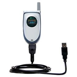 Gomadic Classic Straight USB Cable for the LG VX5550 with Power Hot Sync and Charge capabilities - B
