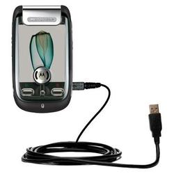 Gomadic Classic Straight USB Cable for the Motorola MOTOMING A1200 with Power Hot Sync and Charge capabiliti