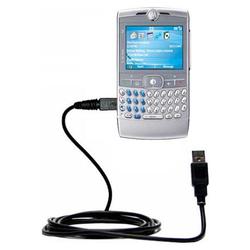 Gomadic Classic Straight USB Cable for the Motorola Q Pro with Power Hot Sync and Charge capabilities - Goma