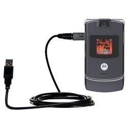 Gomadic Classic Straight USB Cable for the Motorola RAZR V3c with Power Hot Sync and Charge capabilities - G