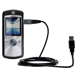Gomadic Classic Straight USB Cable for the Motorola SLVR L7 with Power Hot Sync and Charge capabilities - Go