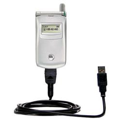 Gomadic Classic Straight USB Cable for the Motorola T720i with Power Hot Sync and Charge capabilities - Goma