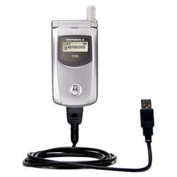 Gomadic Classic Straight USB Cable for the Motorola T725e with Power Hot Sync and Charge capabilities - Goma