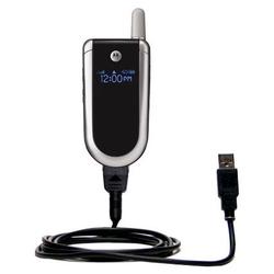 Gomadic Classic Straight USB Cable for the Motorola V180 with Power Hot Sync and Charge capabilities - Gomad