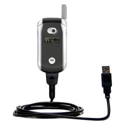 Gomadic Classic Straight USB Cable for the Motorola V266 with Power Hot Sync and Charge capabilities - Gomad