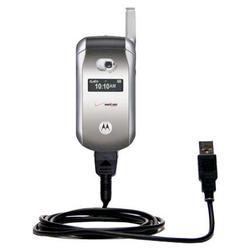 Gomadic Classic Straight USB Cable for the Motorola V276 with Power Hot Sync and Charge capabilities - Gomad (SCS-0430-06)