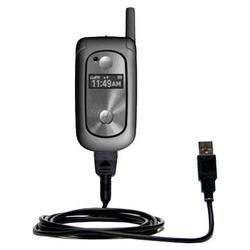 Gomadic Classic Straight USB Cable for the Motorola V323 with Power Hot Sync and Charge capabilities - Gomad