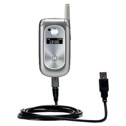 Gomadic Classic Straight USB Cable for the Motorola V323i with Power Hot Sync and Charge capabilities - Goma