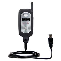 Gomadic Classic Straight USB Cable for the Motorola V325 with Power Hot Sync and Charge capabilities - Gomad