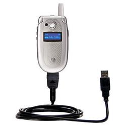 Gomadic Classic Straight USB Cable for the Motorola V400 with Power Hot Sync and Charge capabilities - Gomad
