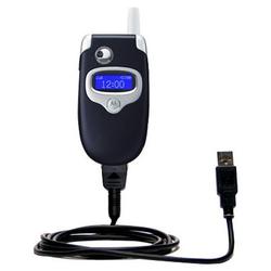 Gomadic Classic Straight USB Cable for the Motorola V535 with Power Hot Sync and Charge capabilities - Gomad