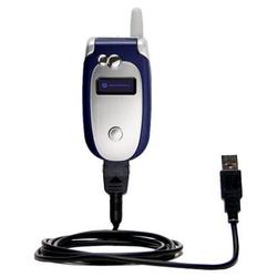 Gomadic Classic Straight USB Cable for the Motorola V555 with Power Hot Sync and Charge capabilities - Gomad