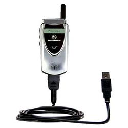 Gomadic Classic Straight USB Cable for the Motorola V60 with Power Hot Sync and Charge capabilities - Gomadi