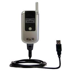 Gomadic Classic Straight USB Cable for the Motorola V810 with Power Hot Sync and Charge capabilities - Gomad