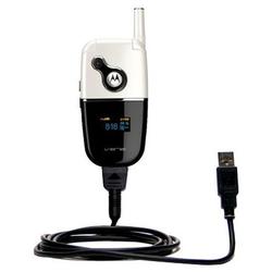Gomadic Classic Straight USB Cable for the Motorola V872 with Power Hot Sync and Charge capabilities - Gomad