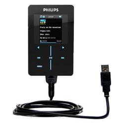Gomadic Classic Straight USB Cable for the Philips GoGear SA9200/17 with Power Hot Sync and Charge capabilit