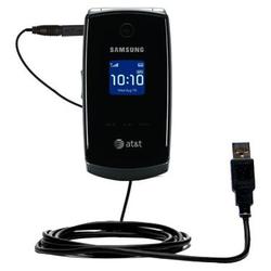 Gomadic Classic Straight USB Cable for the Samsung SGH-A517 with Power Hot Sync and Charge capabilities - Go