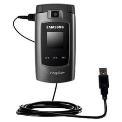 Gomadic Classic Straight USB Cable for the Samsung SGH-A707 with Power Hot Sync and Charge capabilities - Go