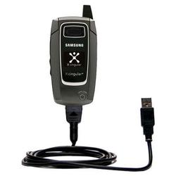 Gomadic Classic Straight USB Cable for the Samsung SGH-D407 with Power Hot Sync and Charge capabilities - Go