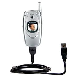 Gomadic Classic Straight USB Cable for the Samsung SGH-E600 with Power Hot Sync and Charge capabilities - Go