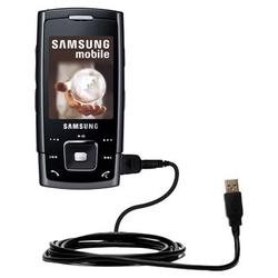 Gomadic Classic Straight USB Cable for the Samsung SGH-E900 with Power Hot Sync and Charge capabilities - Go