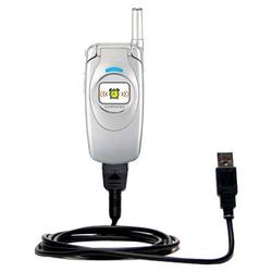 Gomadic Classic Straight USB Cable for the Samsung SGH-S400 with Power Hot Sync and Charge capabilities - Go