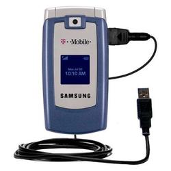Gomadic Classic Straight USB Cable for the Samsung SGH-T409 with Power Hot Sync and Charge capabilities - Go