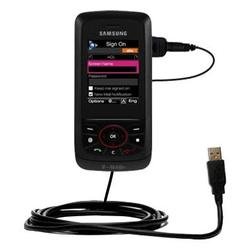 Gomadic Classic Straight USB Cable for the Samsung SGH-T729 with Power Hot Sync and Charge capabilities - Go (SCS-1690-76)