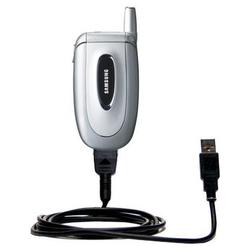 Gomadic Classic Straight USB Cable for the Samsung SGH-X450 with Power Hot Sync and Charge capabilities - Go