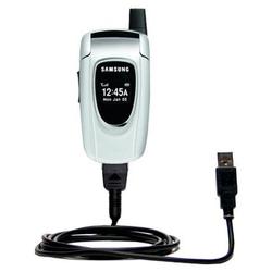 Gomadic Classic Straight USB Cable for the Samsung SGH-X496 with Power Hot Sync and Charge capabilities - Go