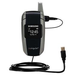 Gomadic Classic Straight USB Cable for the Samsung SGH-X506 with Power Hot Sync and Charge capabilities - Go
