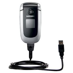 Gomadic Classic Straight USB Cable for the Samsung SGH-X660 with Power Hot Sync and Charge capabilities - Go