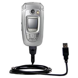 Gomadic Classic Straight USB Cable for the Samsung SGH-X800 with Power Hot Sync and Charge capabilities - Go
