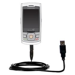 Gomadic Classic Straight USB Cable for the Samsung SPH-M520 with Power Hot Sync and Charge capabilities - Go