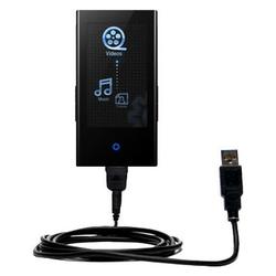 Gomadic Classic Straight USB Cable for the Samsung YP-P2QB with Power Hot Sync and Charge capabilities - Gom